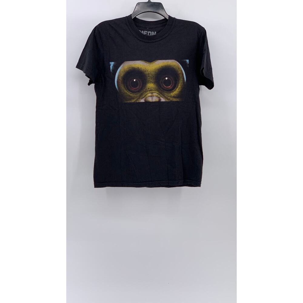 NEON Unisex Adult Black The Monkey Crewneck Graphic Short Sleeve T-Shirt SZ S